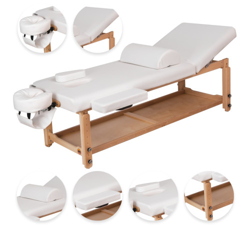 Масажний стіл Spa Plus MAX! білий