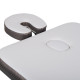 Масажний стіл inSPORTline Kiyora 2-Section Aluminum, біло-сірий