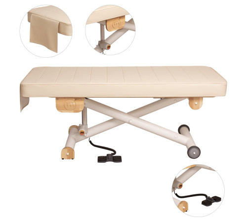 Масажне ліжко Zen Lift AQUA Head Spa Bed бежеве