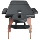 Масажний стіл inSPORTline Orashi 2-Section Wooden, чорний