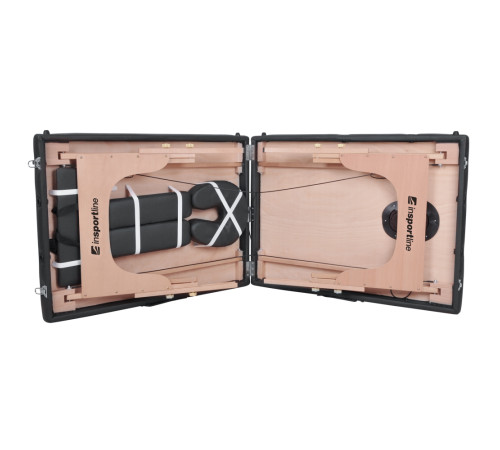 Масажний стіл inSPORTline Orashi 2-Section Wooden, бежевий