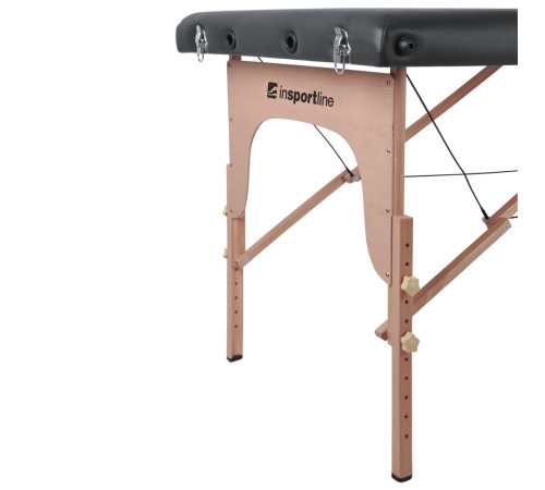 Масажний стіл inSPORTline Orashi 2-Section Wooden, бежевий