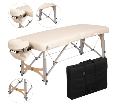 Масажний стіл Anatomic Premium ALU бежевий