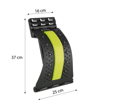Масажер для спини та попереку HMS PRP02, чорно-жовтий