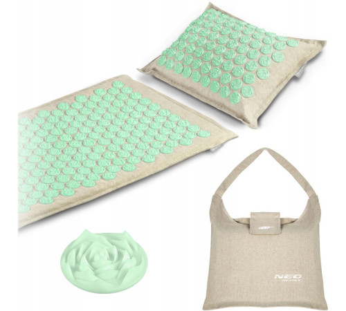 Килимок для акупресури Neo-Sport 190201 бежево-м'ятний