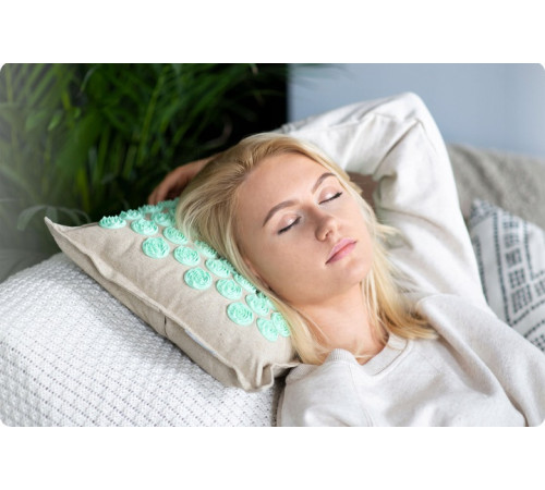 Килимок для акупресури Neo-Sport 190201 бежево-м'ятний