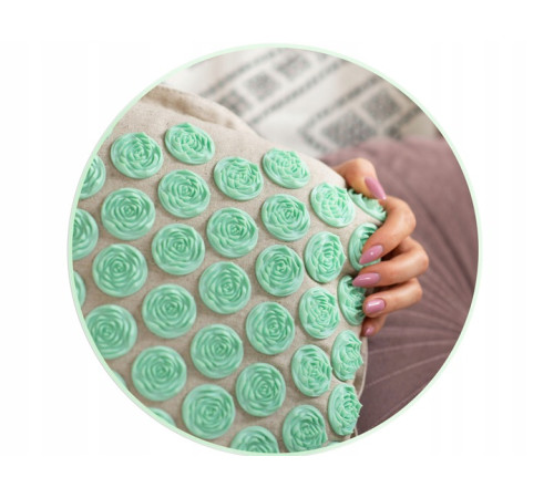 Килимок для акупресури Neo-Sport 190201 бежево-м'ятний