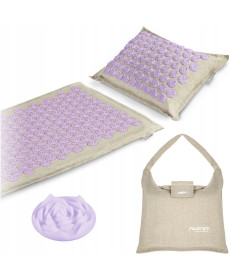 Килимок для акупресури Neo-Sport NS902 бежево-фіолетови