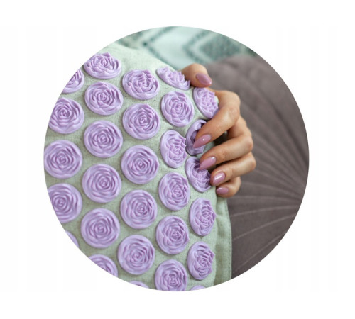 Килимок для акупресури Neo-Sport NS902 бежево-фіолетови