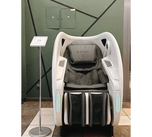 Масажне крісло Casada Atlas Вендінгове, чорно-сіре