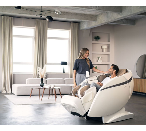 Масажне крісло Casada SKYLINER III. коричнево-біле