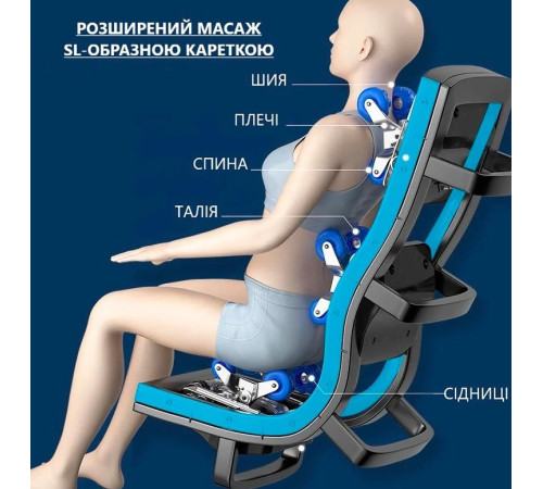 Масажне крісло REXON HELIOS 4D RX-R868SL, сірий