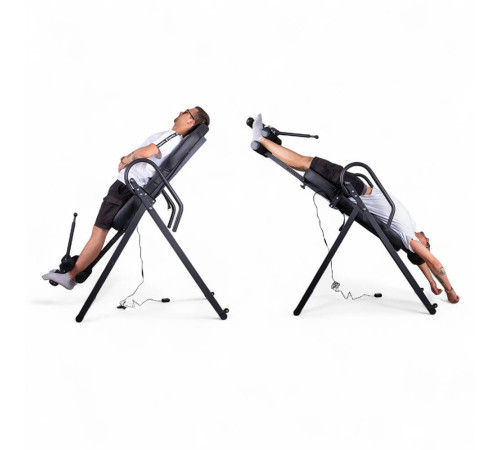 Інверсійний стіл з підігрівом inSPORTline Inverso Heaty, чорний