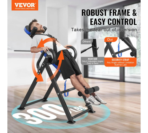 Інверсійний стіл VEVOR QD001, чорний