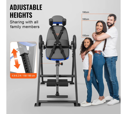 Інверсійний стіл VEVOR QD001, чорний