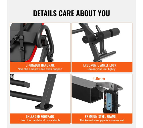 Інверсійний стіл VEVOR QD003, чорний