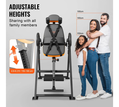 Інверсійний стіл VEVOR QD002, чорний