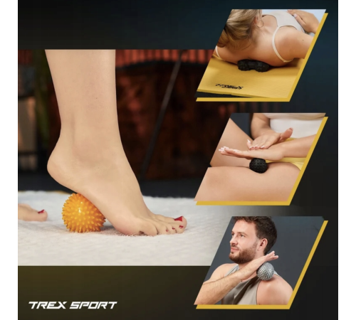 Набір масажних м'ячів Trex Sport TX-005MSC 5в1 для йоги та фітнесу EPP Набір масажних м'ячів Trex Sport TX-005MSC 5в1 для йоги та фітнесу EPP