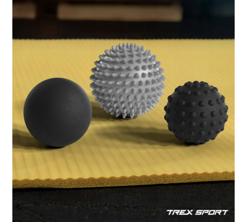 Набір масажних м'ячів Trex Sport TX-003MSA 3в1 для йоги та фітнесу EPP Набір масажних м'ячів Trex Sport TX-003MSA 3в1 для йоги та фітнесу EPP
