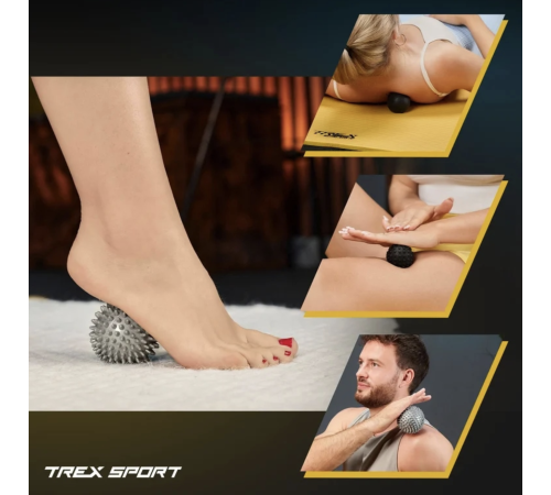 Набір масажних м'ячів Trex Sport TX-003MSA 3в1 для йоги та фітнесу EPP Набір масажних м'ячів Trex Sport TX-003MSA 3в1 для йоги та фітнесу EPP