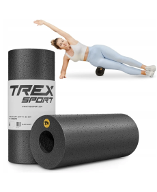 Роллер масажер гладкий Trex Sport TX-033EPR EPP 33см чорний