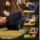 Роллер масажер ребристий Trex Sport TX-030EPR EPP 30см чорний