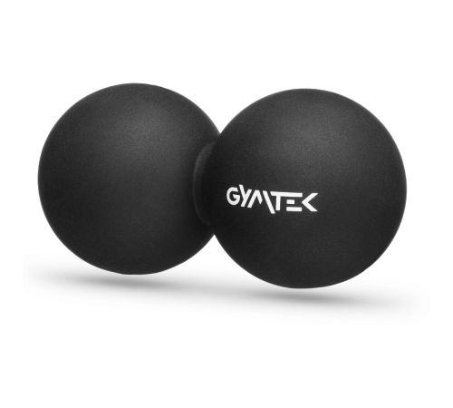 Масажний м'яч Gymtek 63 мм подвійний чорний Масажний м'яч Gymtek 63 мм подвійний чорний