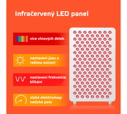 Інфрачервона світлодіодна панель inSPORTline Katuni - 60 LED, колір білий