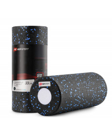 Роллер масажер (валик, ролик) Hop-Sport 3 в 1 EPP 33 см HS-P033DYG чорно-синій