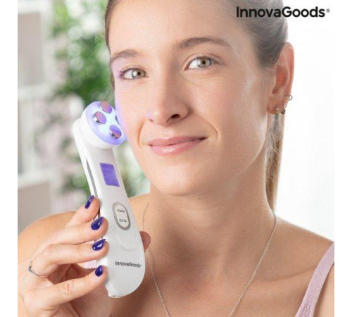 InnovaGoods Масажер для обличчя з радіочастотою, світлом та електростимуляцією Wace InnovaGoods InnovaGoods Масажер для обличчя з радіочастотою, світлом та електростимуляцією Wace InnovaGoods
