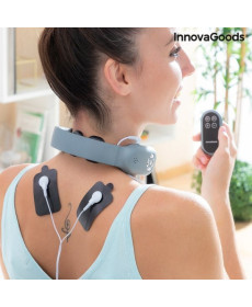 Акумуляторний масажер для шиї InnovaGoods Nekival з дистанційним керуванням