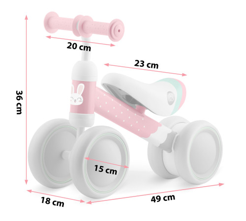 Біговел Ricokids 760600, сіро-рожевий