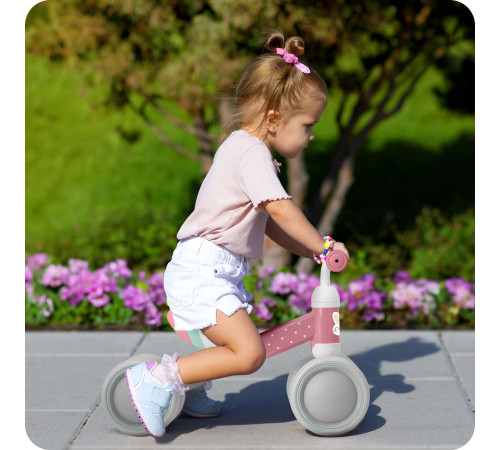 Біговел Ricokids 760600, сіро-рожевий