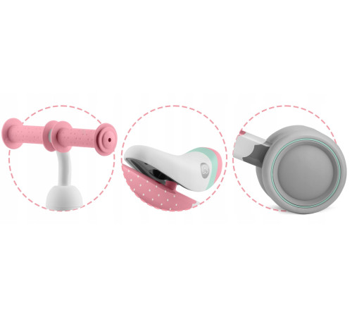 Біговел Ricokids 760600, сіро-рожевий