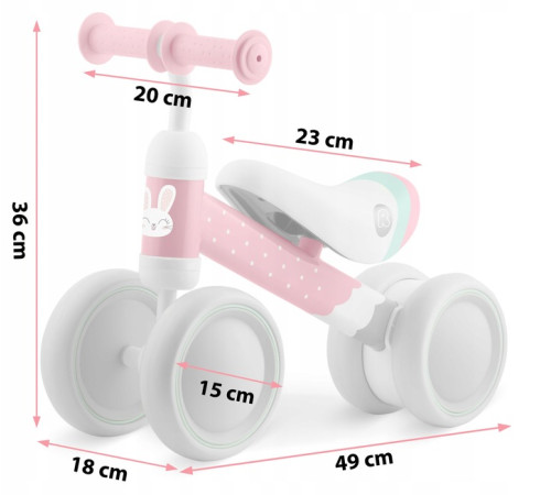 Біговел Ricokids 760600, сіро-рожевий