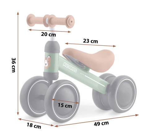 Біговел Ricokids 760601 чорно-коричневий