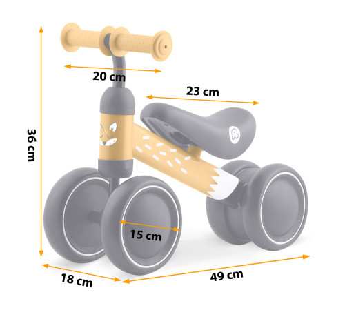 Біговел Ricokids 760603, чорно-помаранчевий