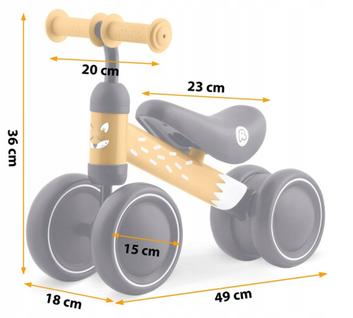 Біговел Ricokids 760603, чорно-помаранчевий