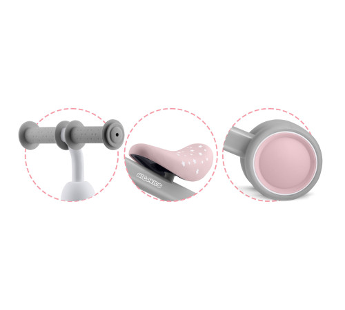 Біговел Ricokids 760602 сіро-рожевий