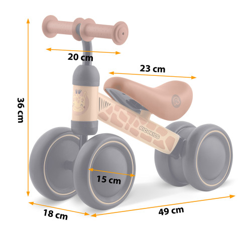 Біговел Ricokids 760605, чорно-коричневий