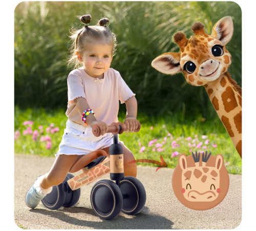 Біговел Ricokids 760605, чорно-коричневий