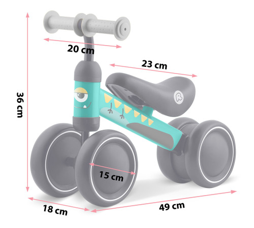 Біговел Ricokids 760604, чорно-зелений