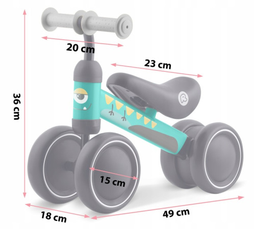 Біговел Ricokids 760604, чорно-зелений