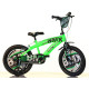 Rowerek Dziecięcy 14 Cali BMX Czarny Kółka Boczne Hamulec Dino Bikes