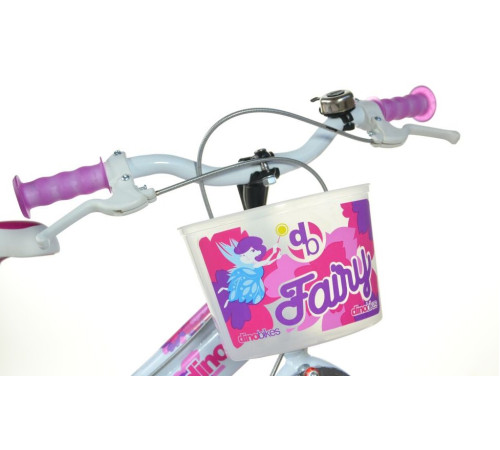 Rowerek Dziecięcy 16 Cali Fairy Dla Dziewczynki Koszyk Fotelik Dino Bikes