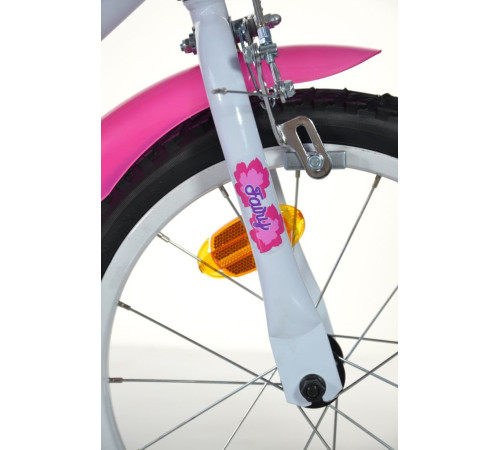 Rowerek Dziecięcy 16 Cali Fairy Dla Dziewczynki Koszyk Fotelik Dino Bikes