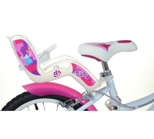 Rowerek Dziecięcy 16 Cali Fairy Dla Dziewczynki Koszyk Fotelik Dino Bikes