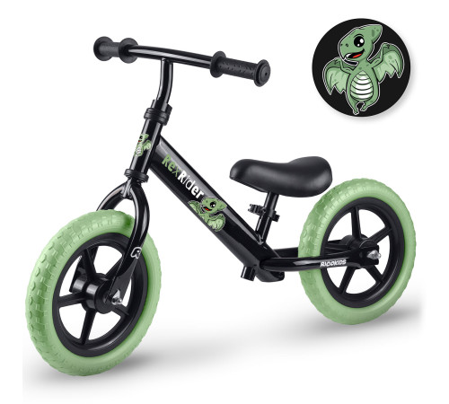 Біговел Ricokids RK-607 12" чорно-зелений Біговел Ricokids RK-607 12" чорно-зелений