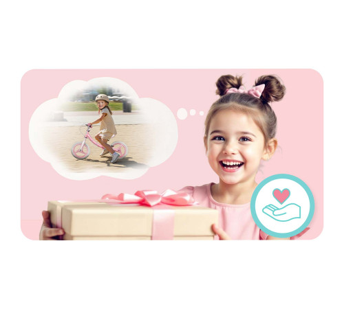 Біговел Ricokids Fun Adventure 12" рожевий Біговел Ricokids Fun Adventure 12" рожевий