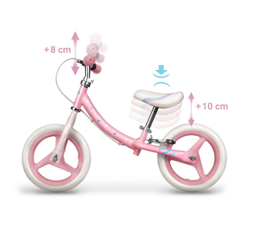 Біговел Ricokids Fun Adventure 12" рожевий Біговел Ricokids Fun Adventure 12" рожевий